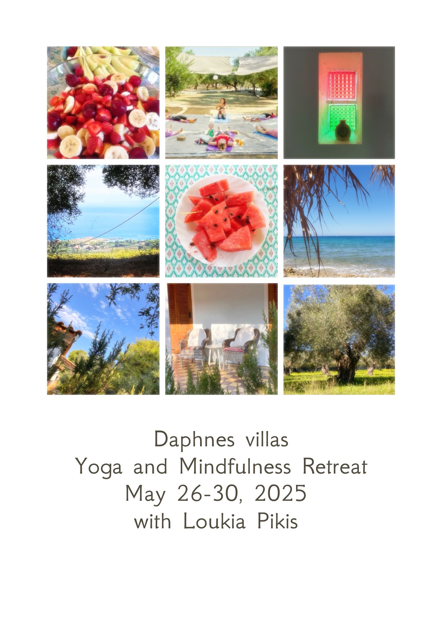 Yoga retreat information